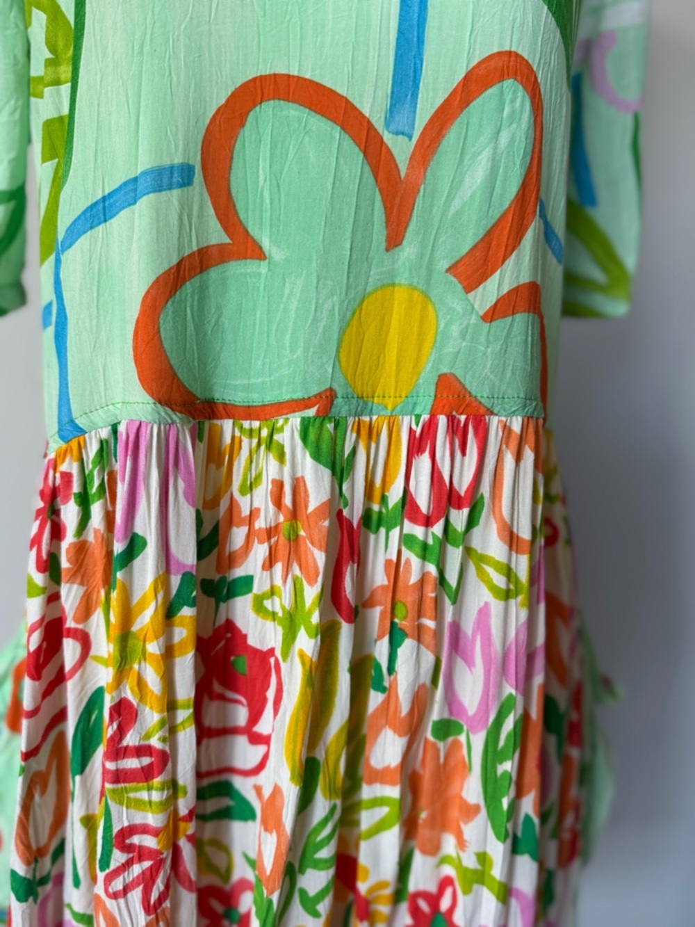 Jams World Floral Hawaiian Multicolor Dress Small - Picture 3 of 8